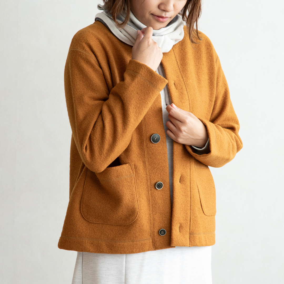 ニットのまちから届いた、ポカポカジャケット|強縮ウールジャケット【OTA KNIT】
