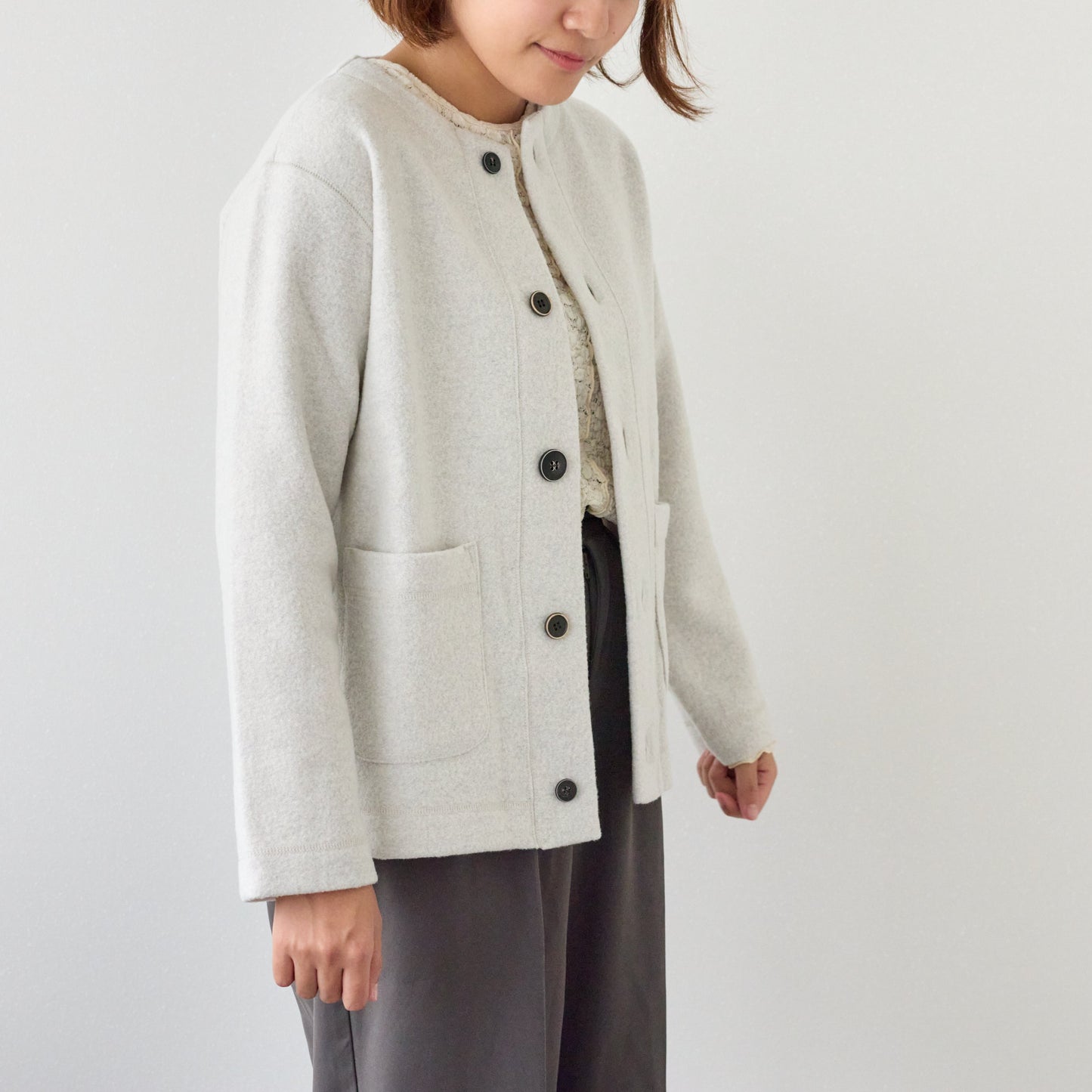 ニットのまちから届いた、ポカポカジャケット|強縮ウールジャケット【OTA KNIT】