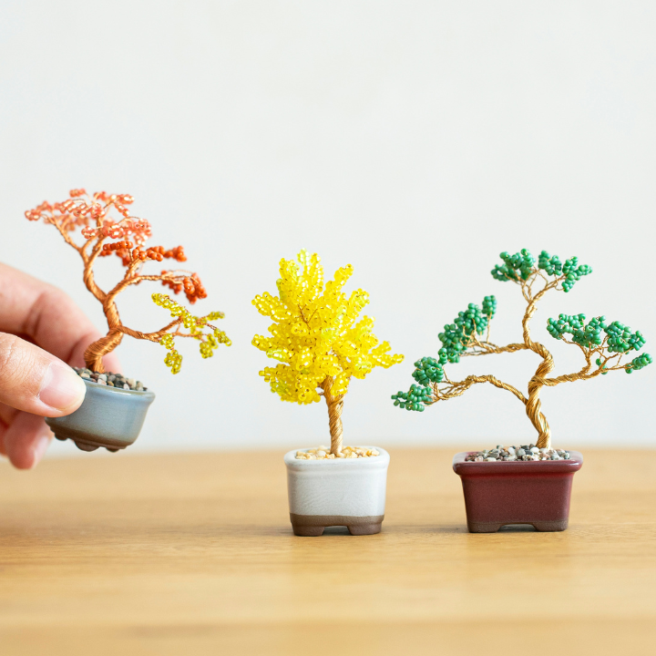 ビーズで盆栽づくり。ネジッテBONSAIキット【MIYUKI】