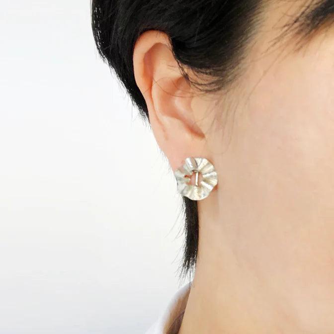 錫 ドレープまるピアス/イヤリング【大寺幸八郎商店】