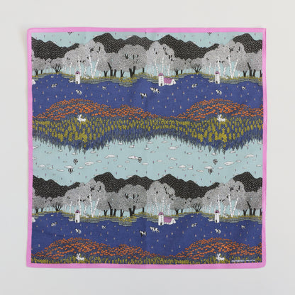 北海道・美瑛柄｜ハンカチ　BIEI【marble SUD】