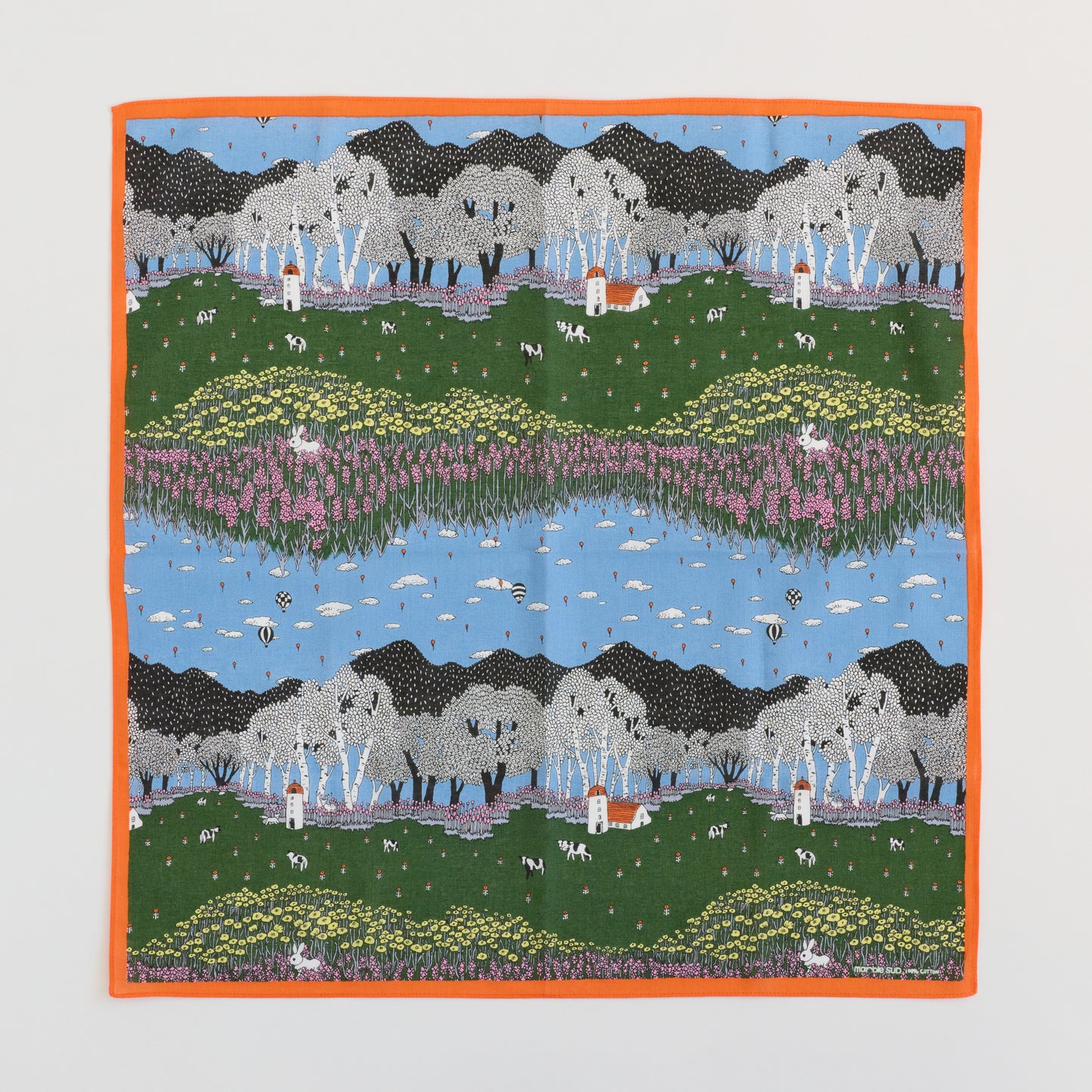 北海道・美瑛柄｜ハンカチ　BIEI【marble SUD】