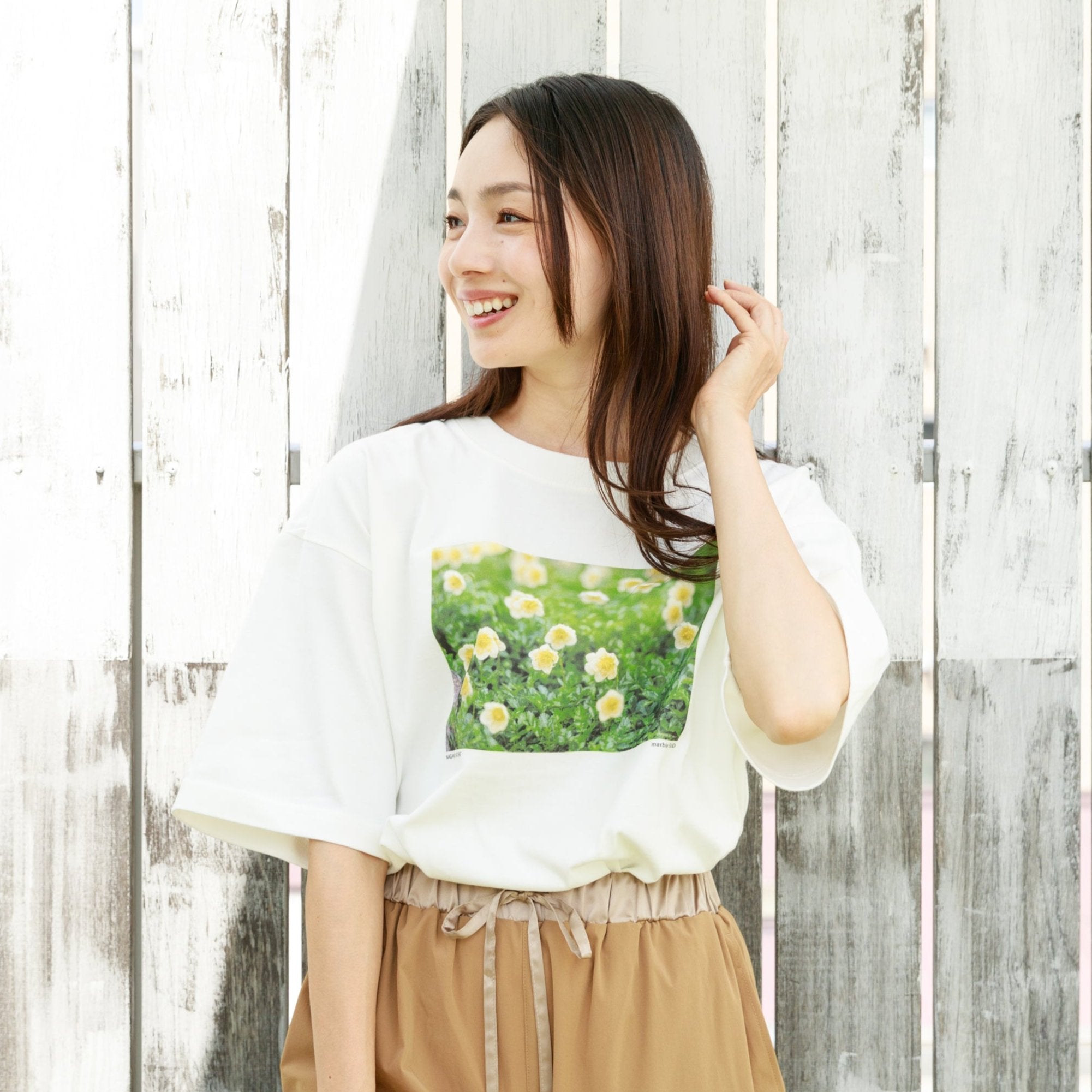 marble sud トップ t シャツ