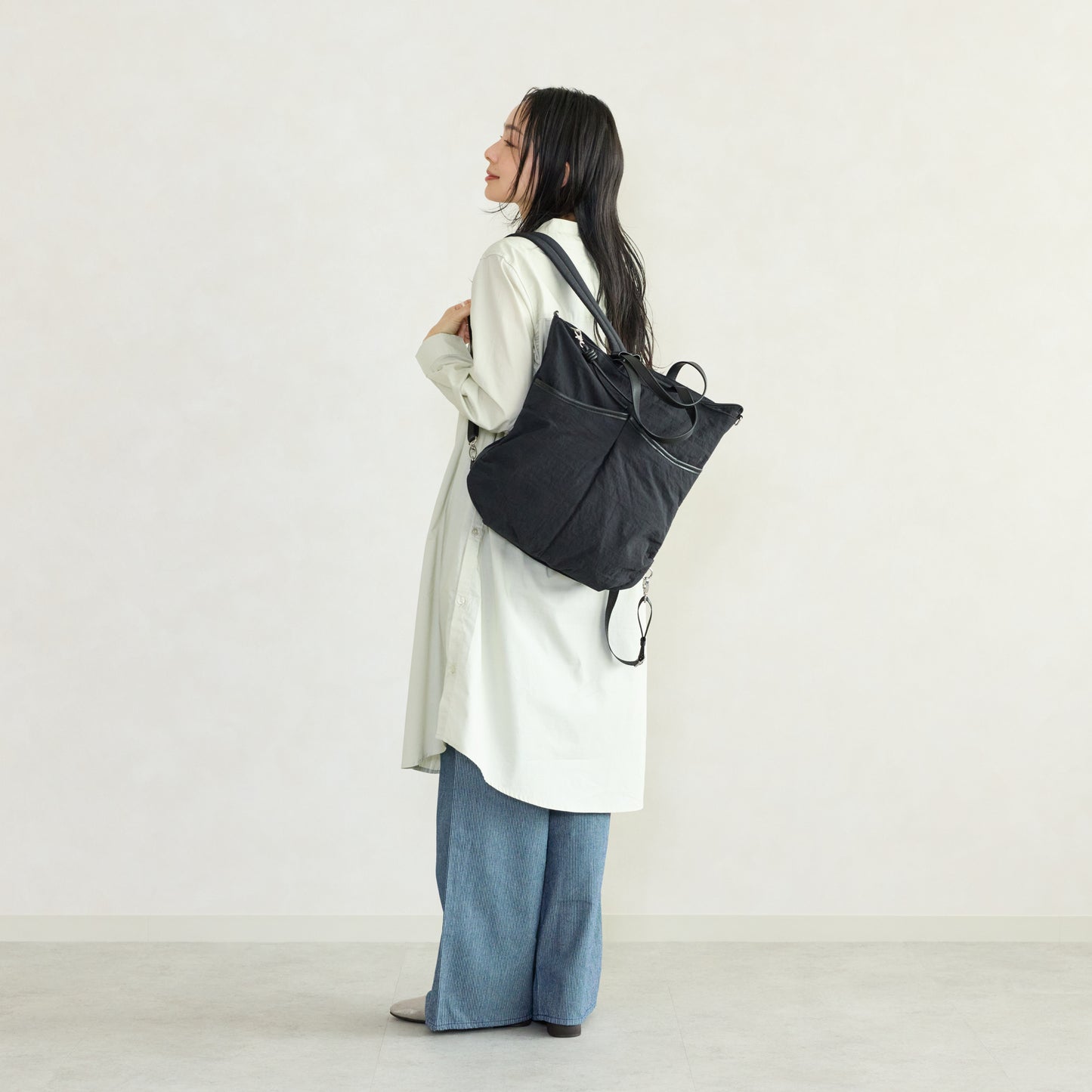 リュックにもなる軽やか3WAYバッグ【フェリシモ×ことりっぷ】