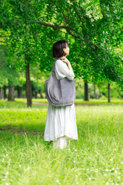 洗える革のビッグドロップトートバッグ｜Washable Big Drop Tote Bag【トウキョウレザーファクトリー】