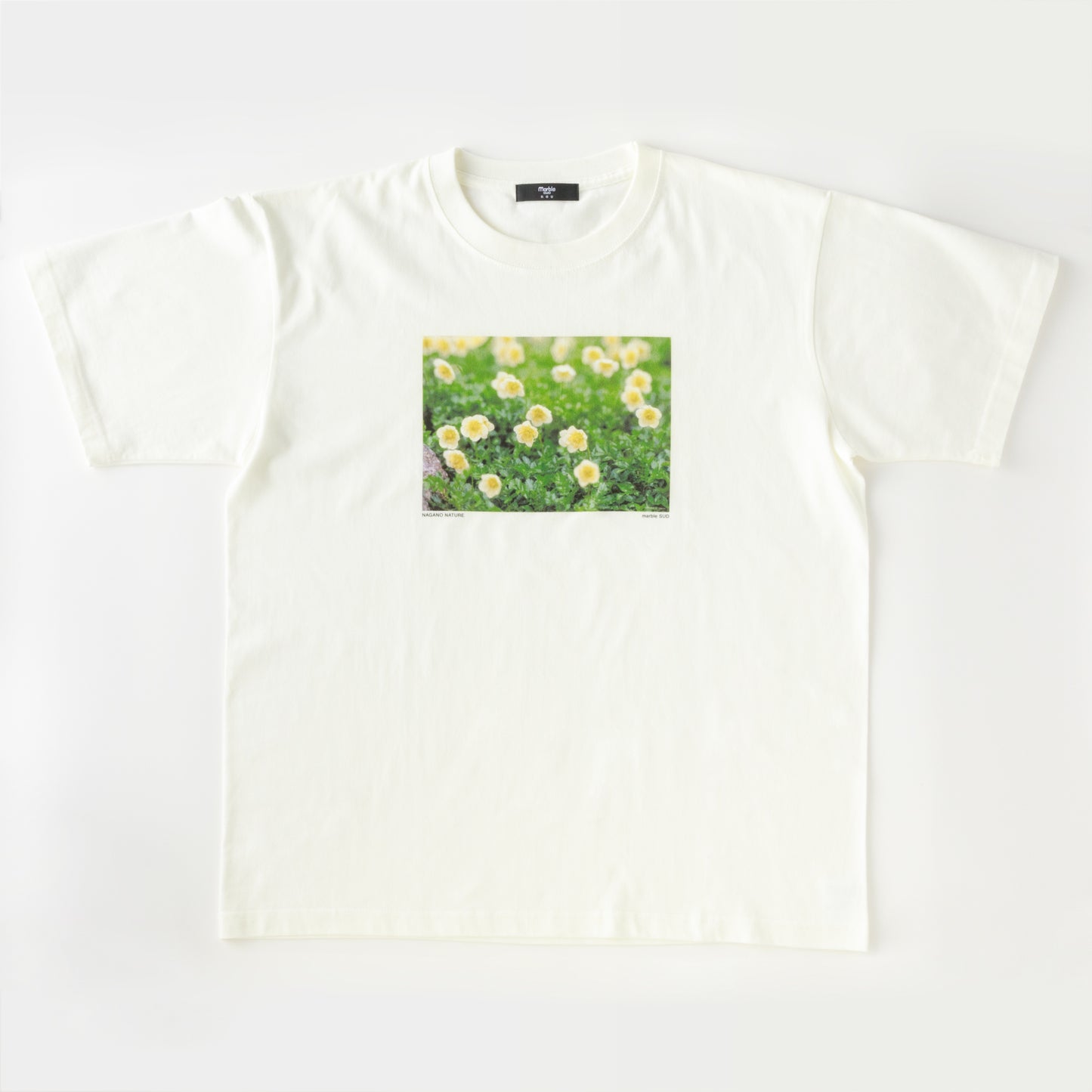 信州の夏の植物｜フォトTシャツ　photo alpine flower【marble SUD】