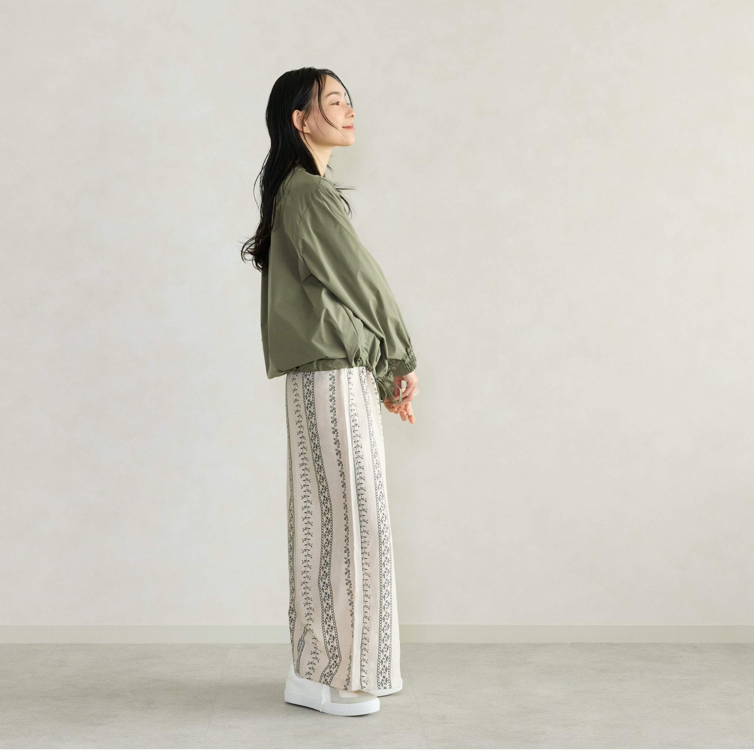 手持ちの服にも合わせやすい♪ UVカット＆撥水セットアップ