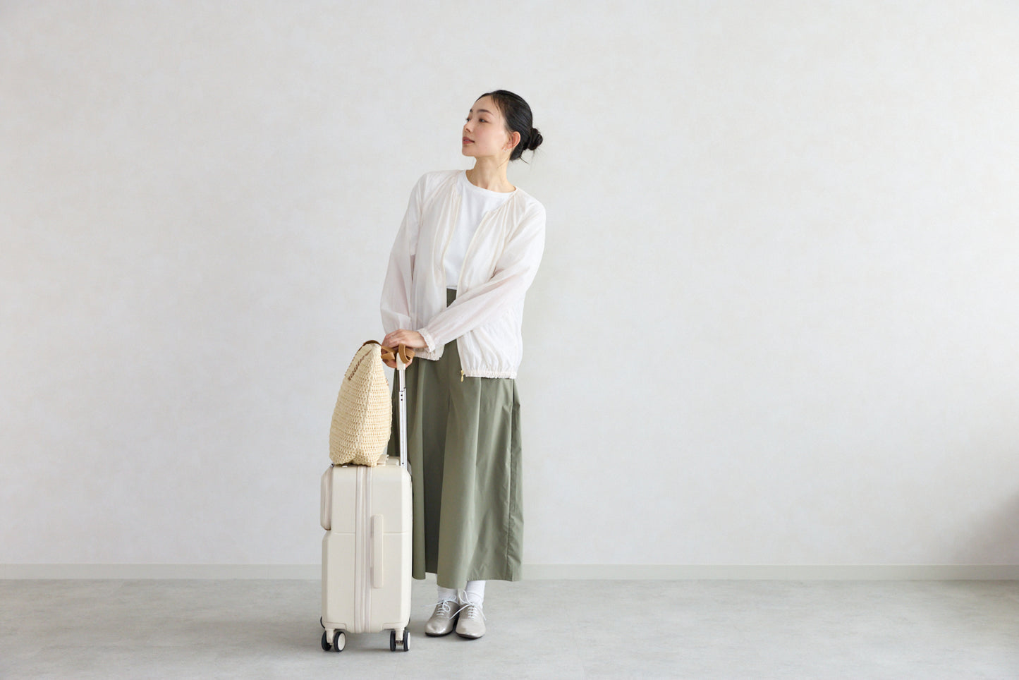 手持ちの服にも合わせやすい♪ UVカット＆撥水セットアップ【フェリシモ×ことりっぷ】