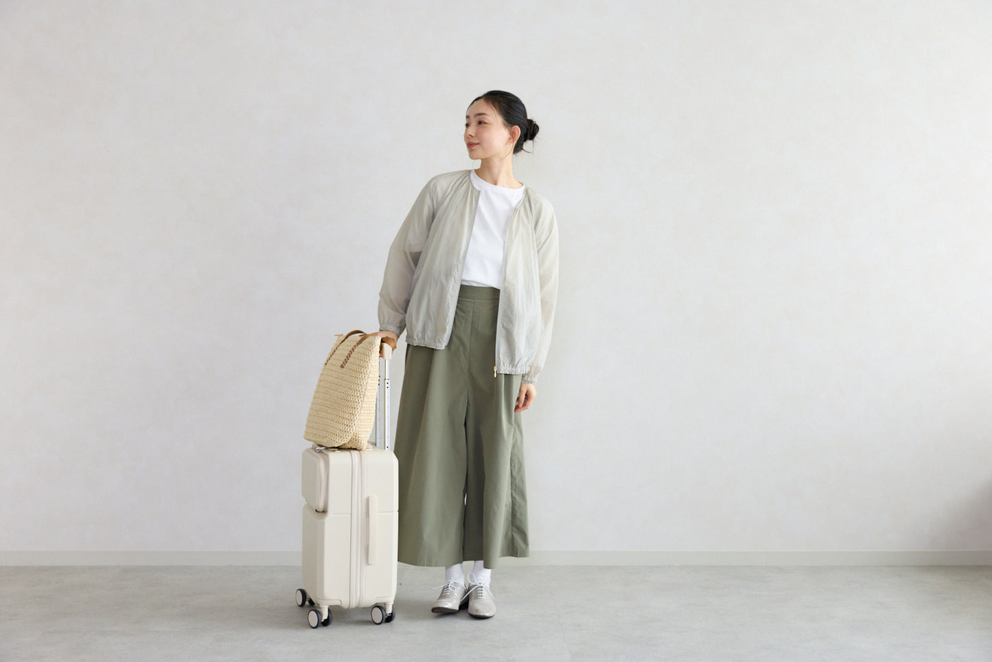 手持ちの服にも合わせやすい♪ UVカット＆撥水セットアップ【フェリシモ×ことりっぷ】