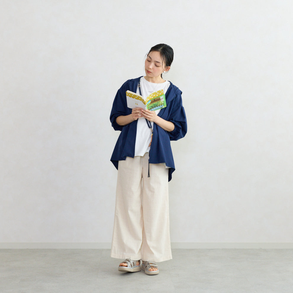 旅のアイデアを詰め込んだ撥水・ＵＶカットほのかわフーディーブルゾン【フェリシモ×ことりっぷ】