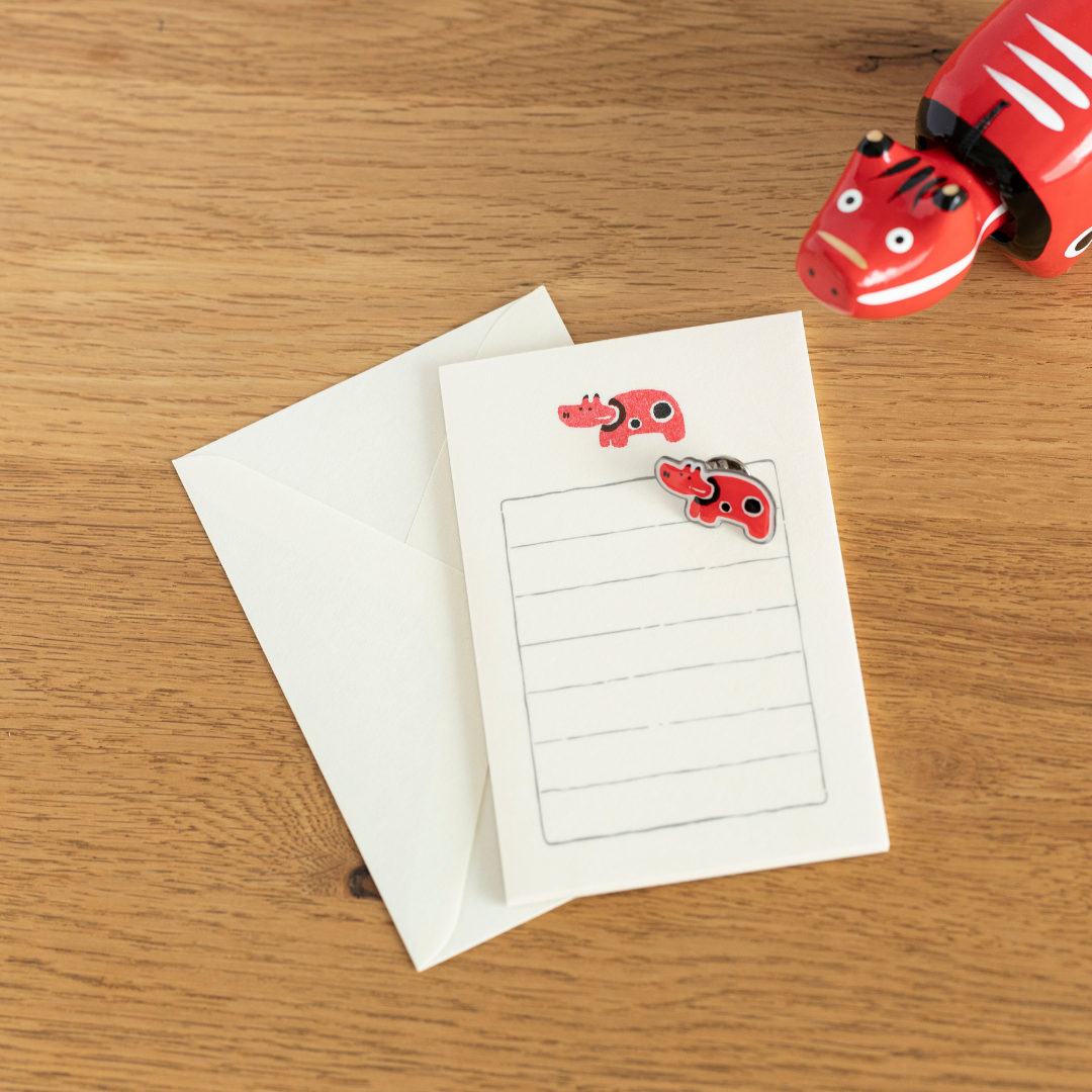 東北づくし「そえぶみ箋」＆「ピンズ」セット【東北スタンダードマーケット】