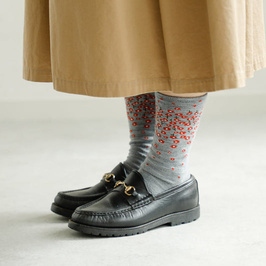 ソックス flower shower【marble SUD】