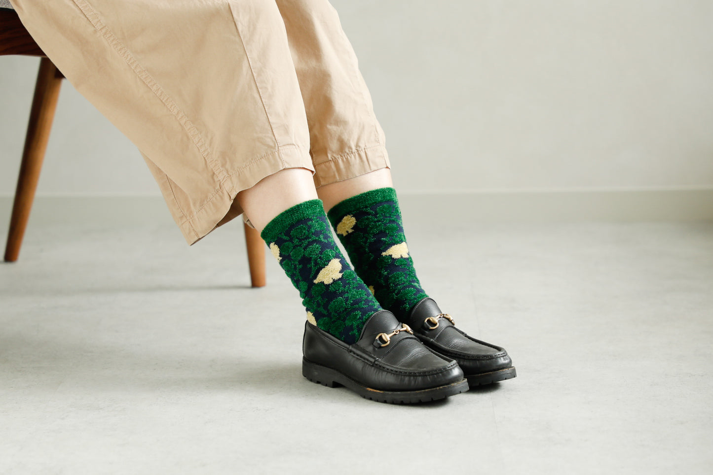 ソックス fluffy raicho【marble SUD】