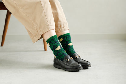 ソックス fluffy raicho【marble SUD】