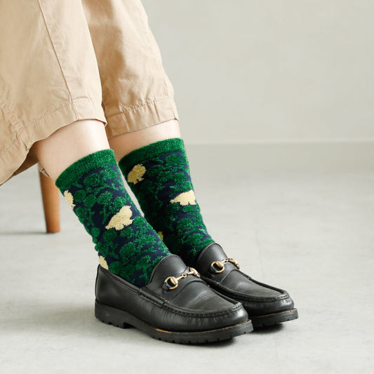 ソックス fluffy raicho【marble SUD】