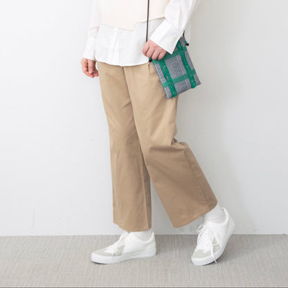 キレイNANOタックワイドチノパンツ