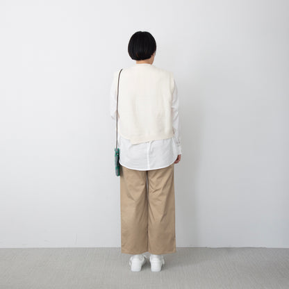 キレイNANOタックワイドチノパンツ