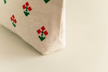 刺繍ポーチ アマリリス【テンジンファクトリー】