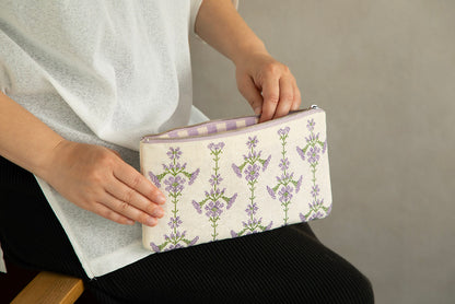 刺繍ポーチ ベルフラワー【テンジンファクトリー】