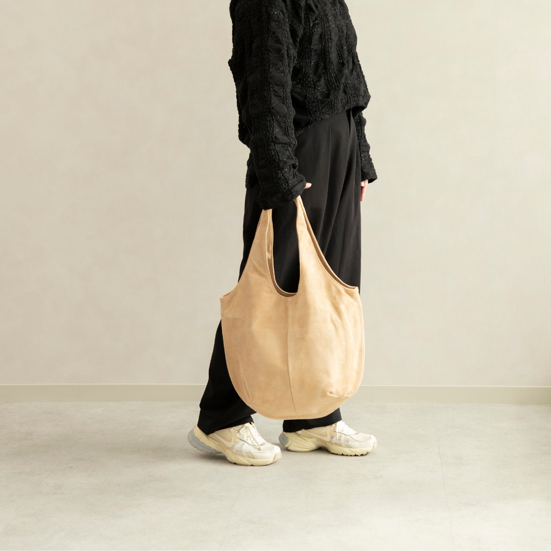 洗える革のドロップトートバッグ【トウキョウレザーファクトリー】