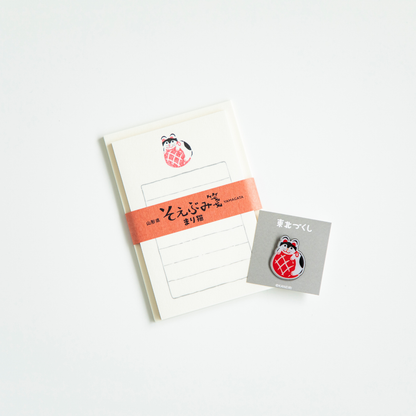 東北づくし「そえぶみ箋」＆「ピンズ」セット【東北スタンダードマーケット】
