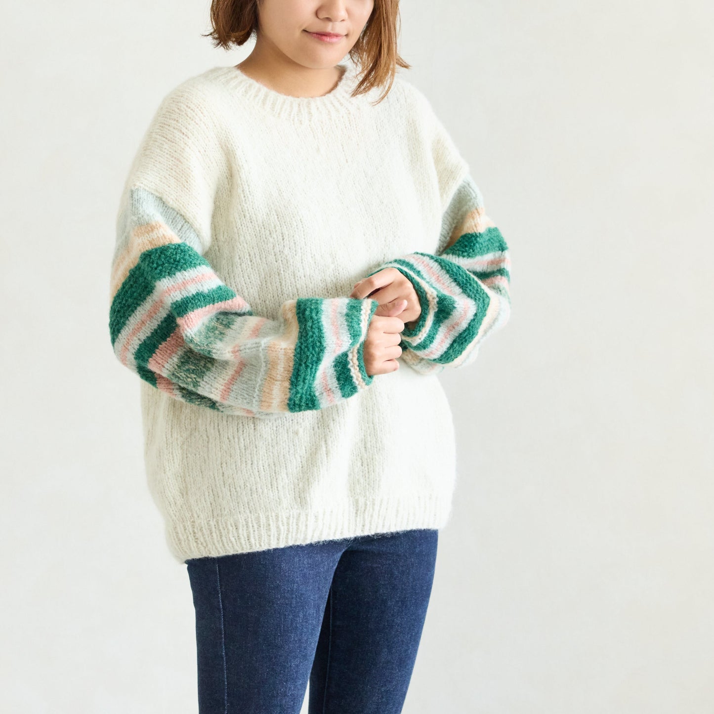 ボーダースリーブ プルオーバー【marble SUD】