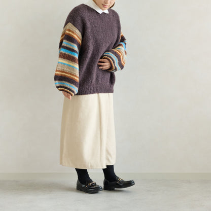 ボーダースリーブ プルオーバー【marble SUD】