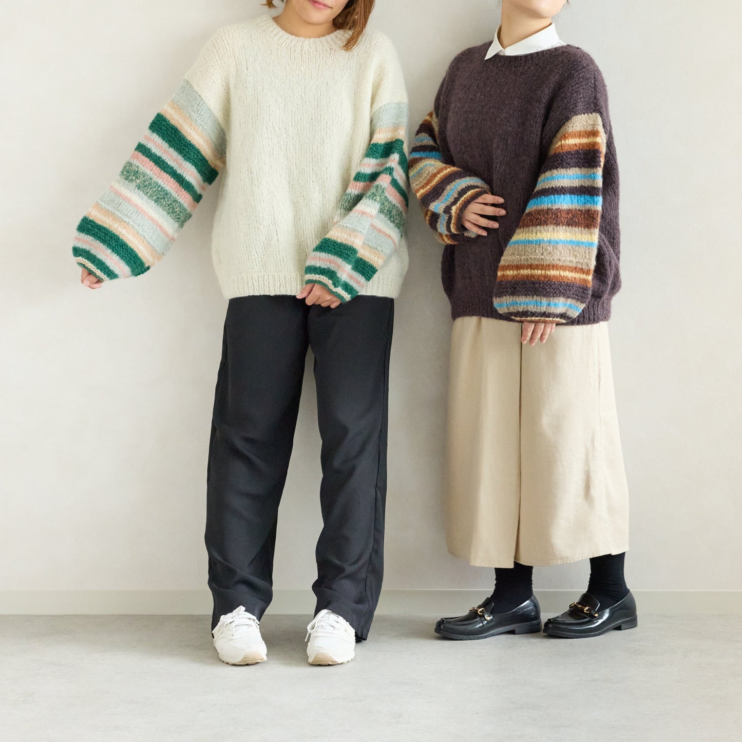 ボーダースリーブ プルオーバー【marble SUD】