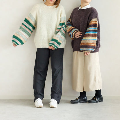 ボーダースリーブ プルオーバー【marble SUD】